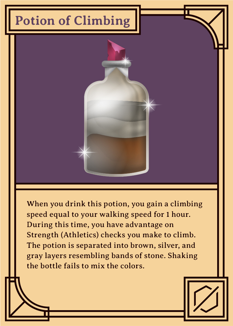 Card for Potion of Climbing